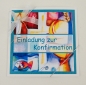 Preview: Einladung zur Konfirmation/Kommunion "Modern Art"