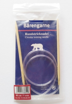 Rundstricknadel Bambus  5 mm / 80 cm