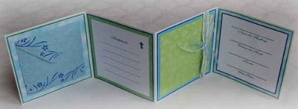 Patengeschenk/Patenbrief/Erinnerungsbox - blau für Taufe *HANDMADE*
