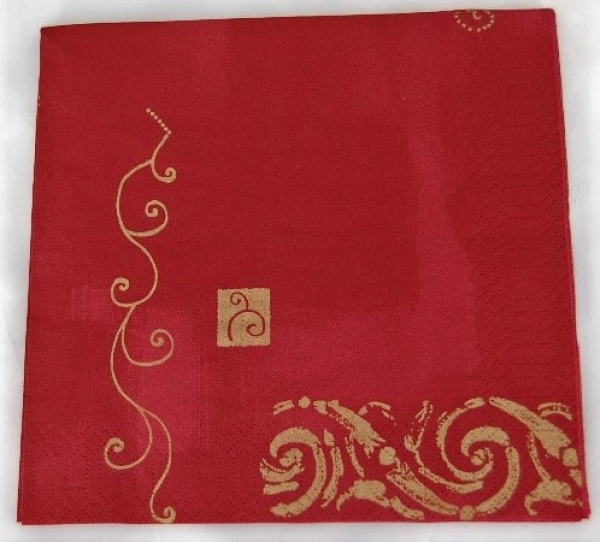 Serviette "Duni" bordeaux